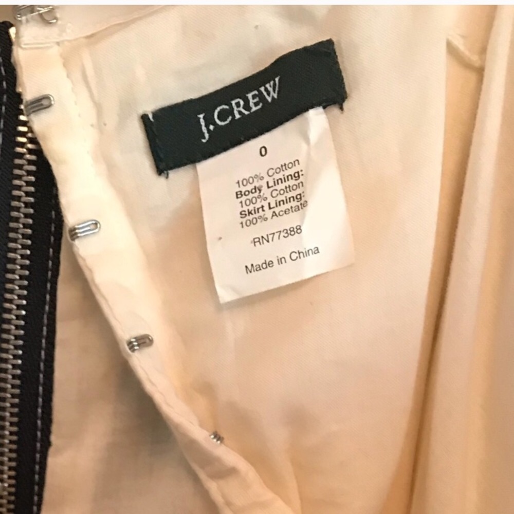 J. Crew Floral strapless Dress 0 - Picture 6 of 6